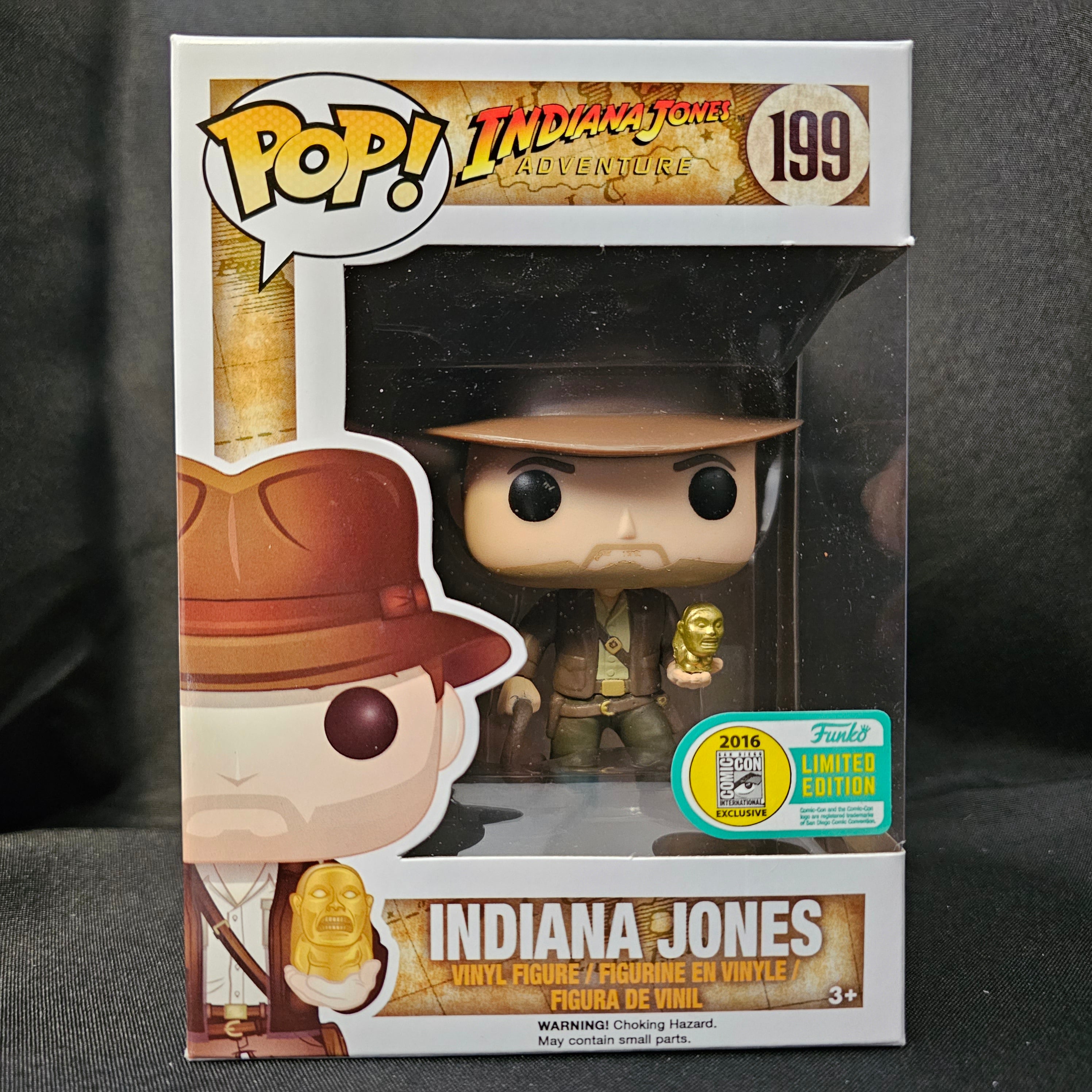 Disney Pop! Vinyl Figure Indiana Jones with Idol (SDCC 2016 Exclusive) [199] - Fugitive Toys