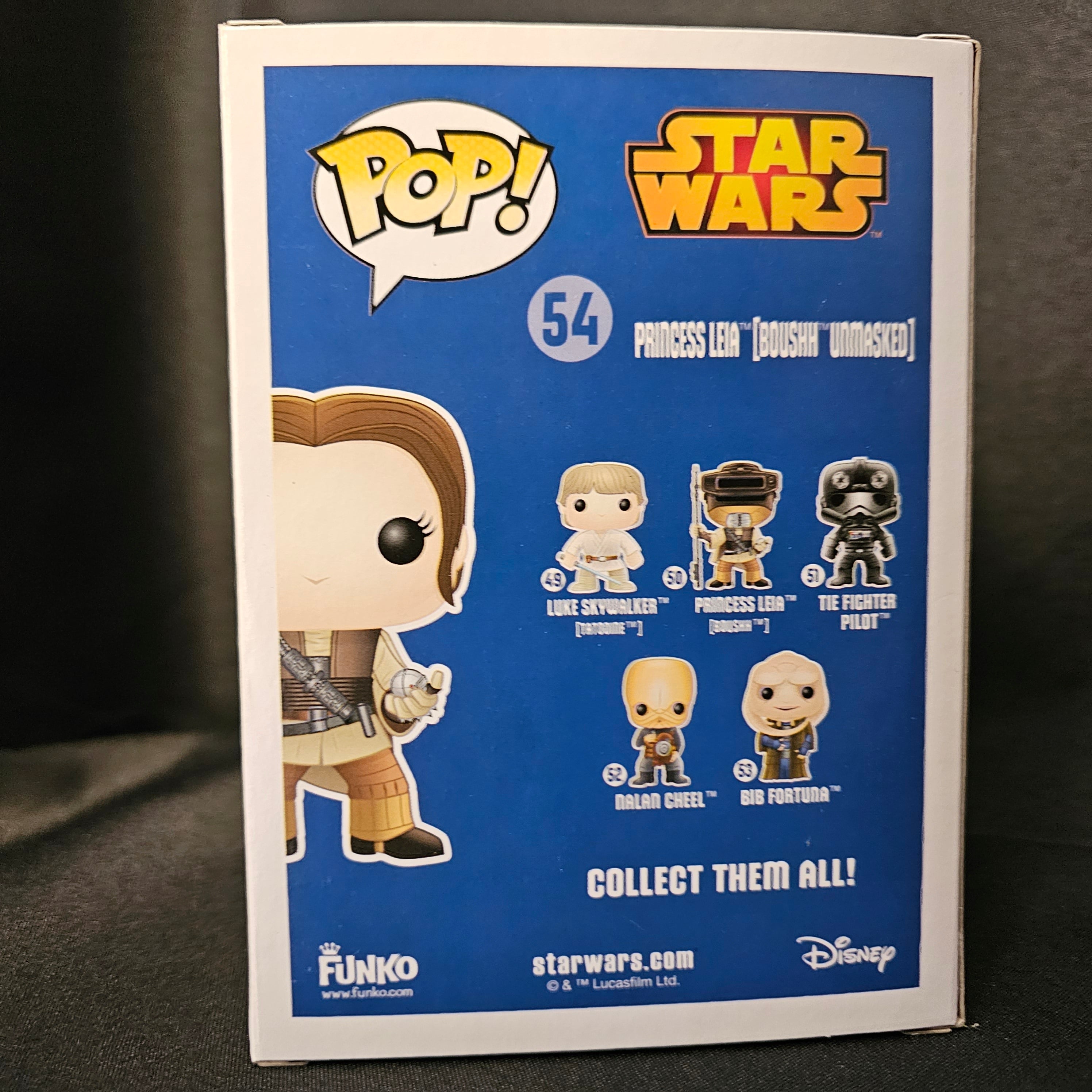 Star Wars Pop! Vinyl Figure Princess Leia [Boushh Unmasked] [SDCC 2015 Exclusive] [54] - Fugitive Toys