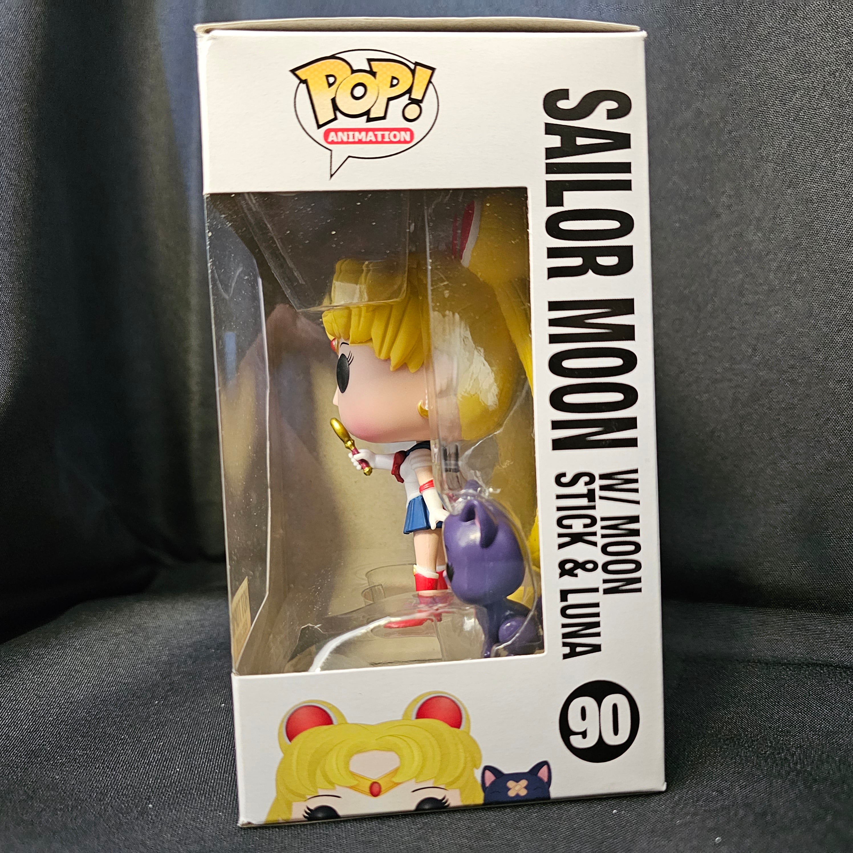 Sailor Moon Pop! Vinyl Figure Sailor Moon (w/ Moon Stick and Luna) [Hot Topic] [90] - Fugitive Toys