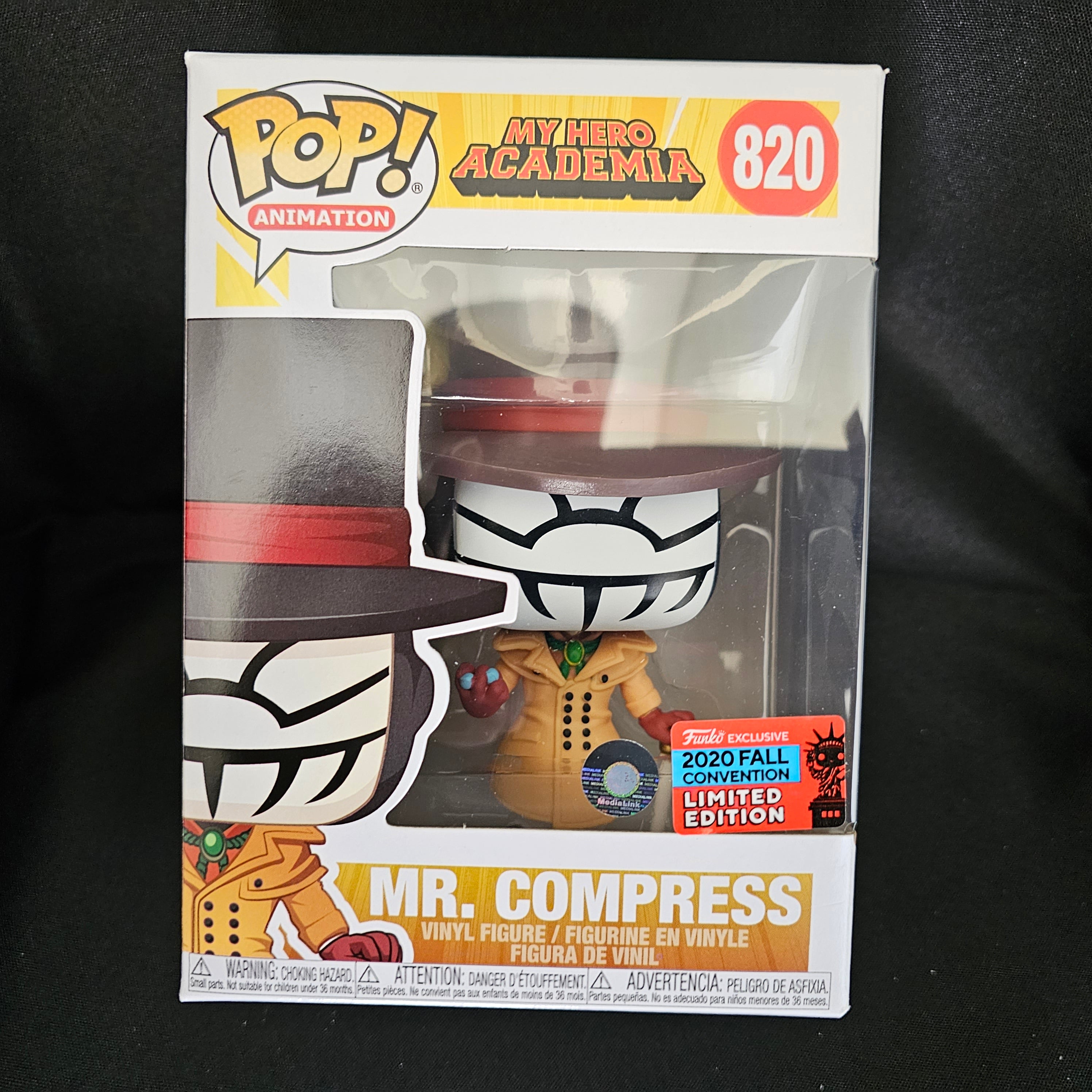 My Hero Academia Pop! Vinyl Figure Mr. Compress (2020 NYCC Shared) [820] - Fugitive Toys