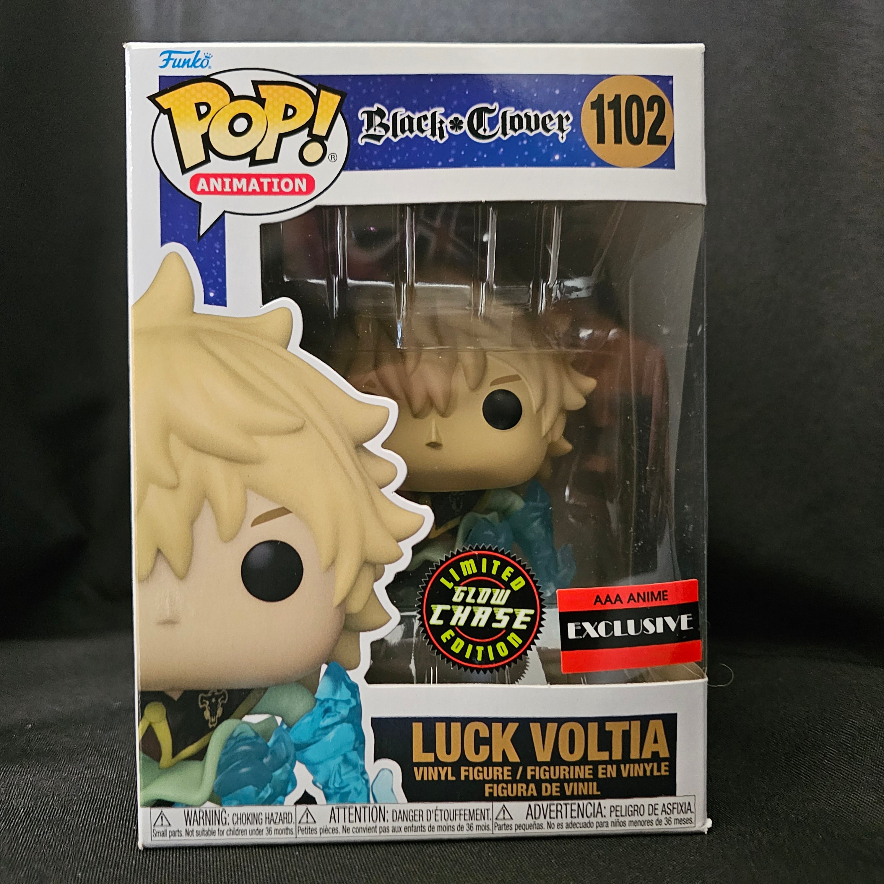 Black Clover Pop! Vinyl Figure Luck Voltia [GITD Chase] [AAA Anime Exclusive] [1102] - Fugitive Toys