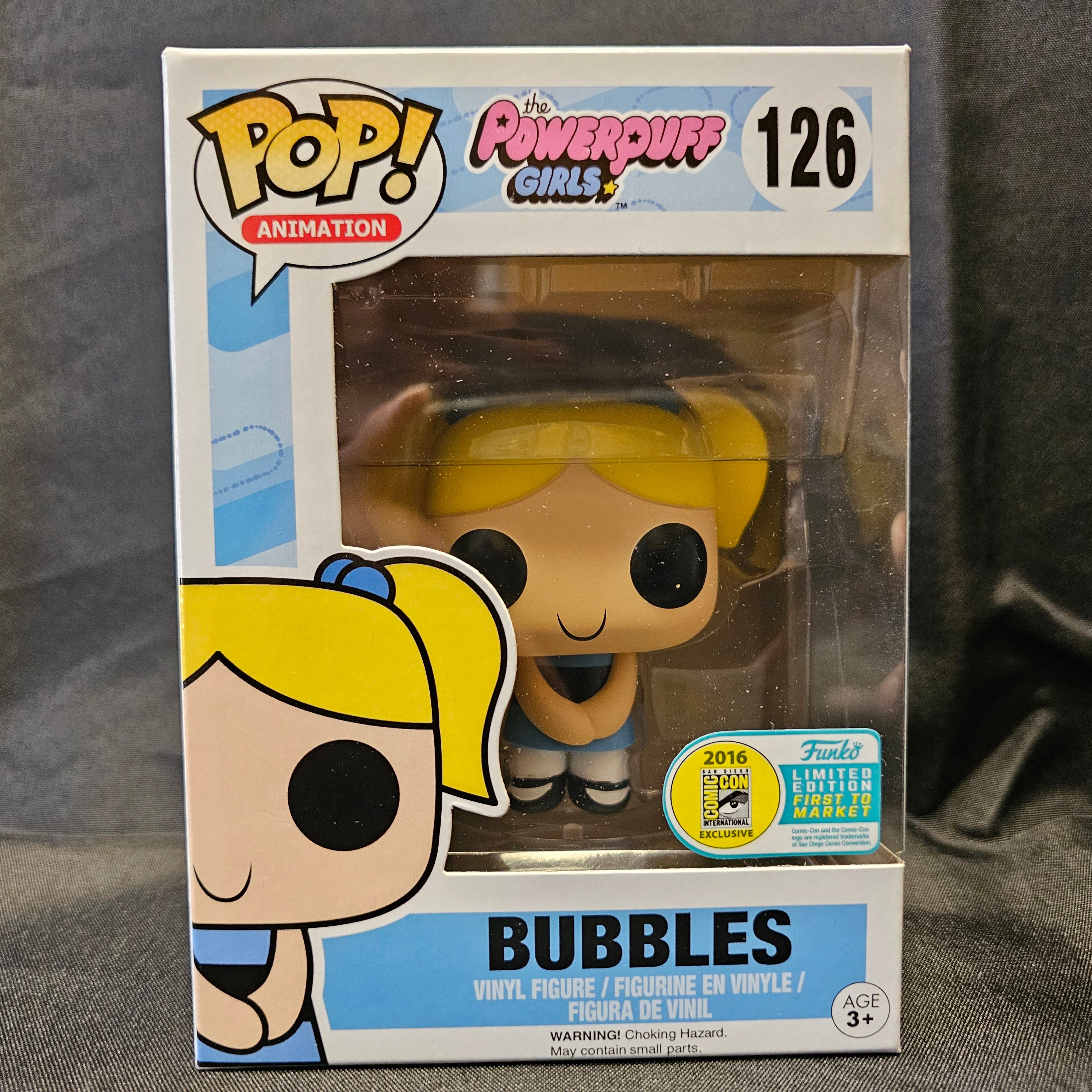 Powerpuff Girls Pop! Vinyl Figure Bubbles [First To Market] [SDCC 2016] [126] - Fugitive Toys