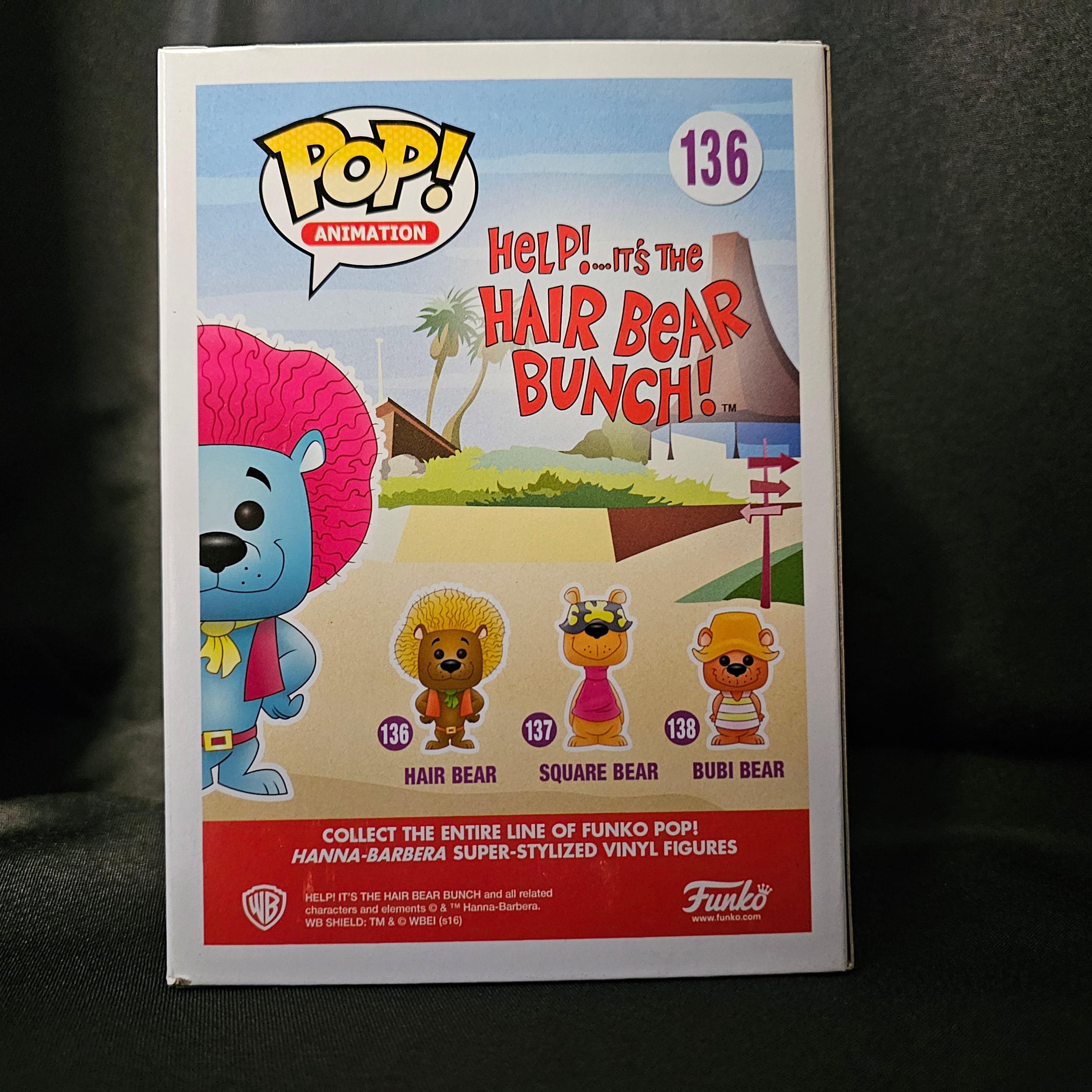 Help! It's The Hair Bear Bunch! Pop! Vinyl Figure Hair Bear [Blue] [NYCC 2016] [136] - Fugitive Toys