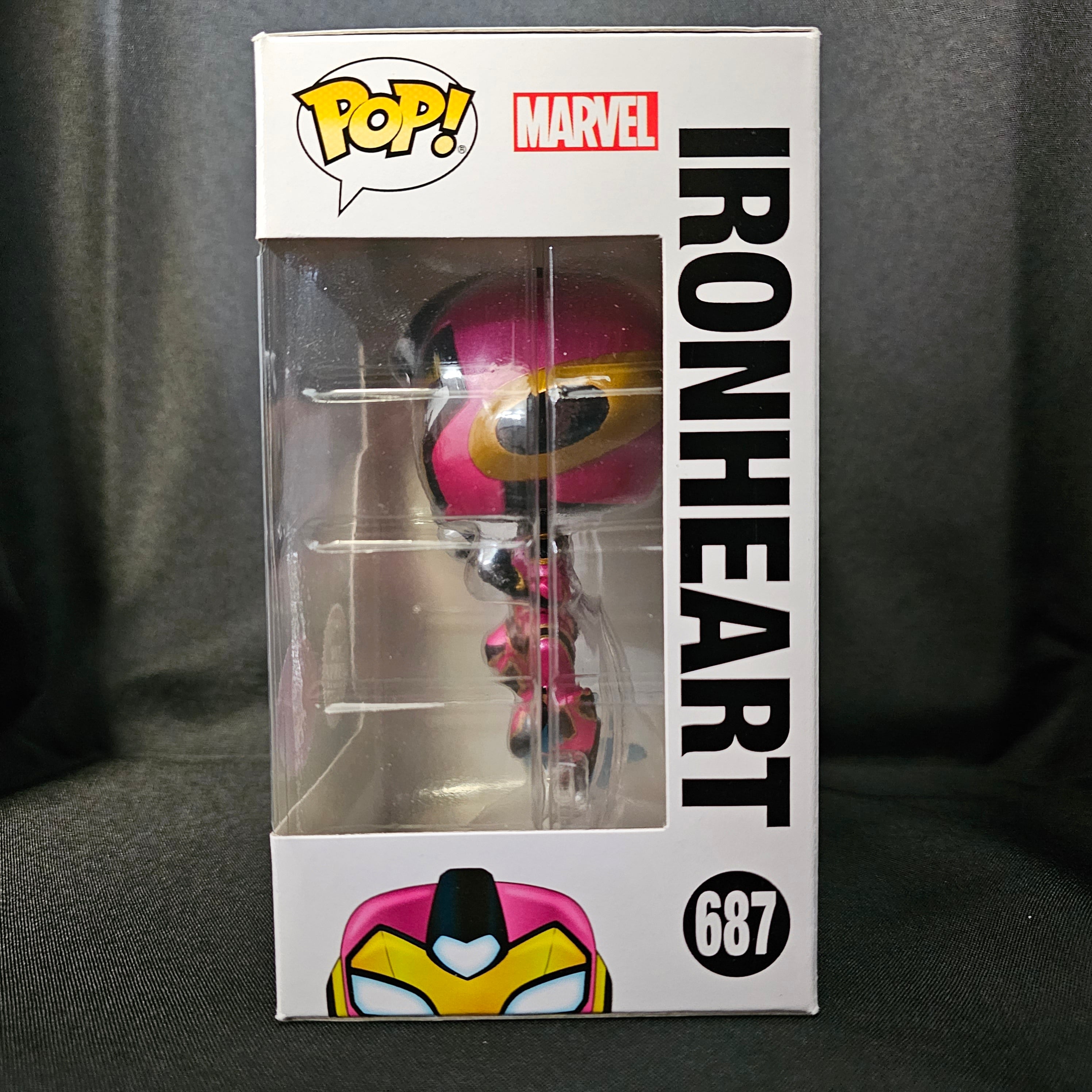 Marvel Pop! Vinyl Figure Ironheart [GITD Chase] [Pop In A Box] [687] - Fugitive Toys