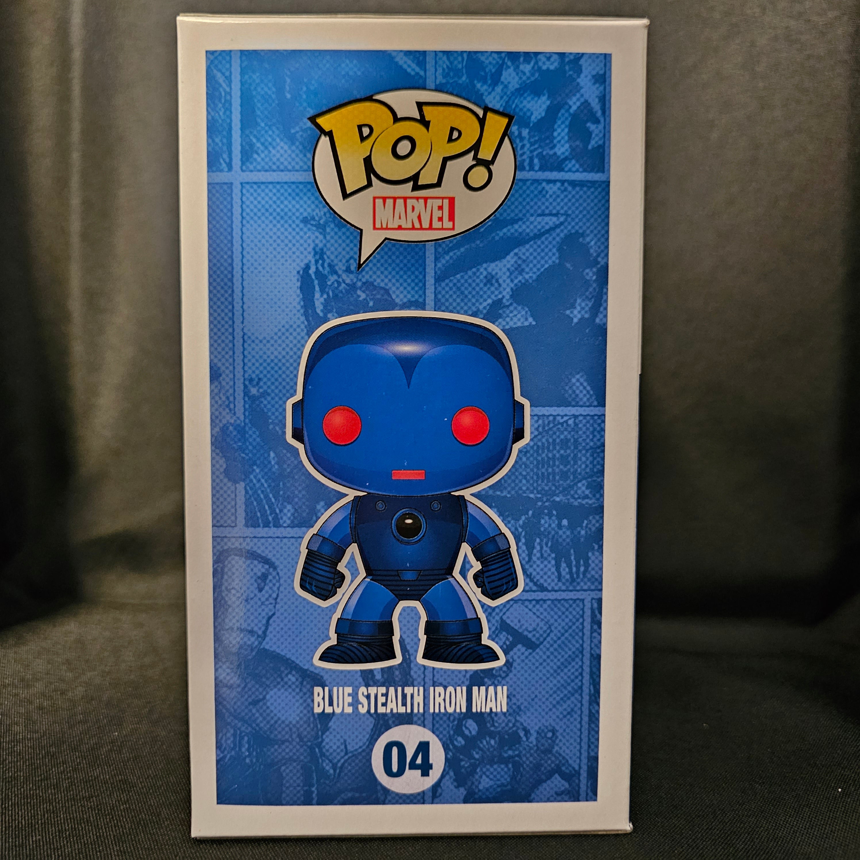 Marvel Pop! Vinyl Figure Blue Stealth Iron Man [Rhode Island Comic Con] [04] - Fugitive Toys