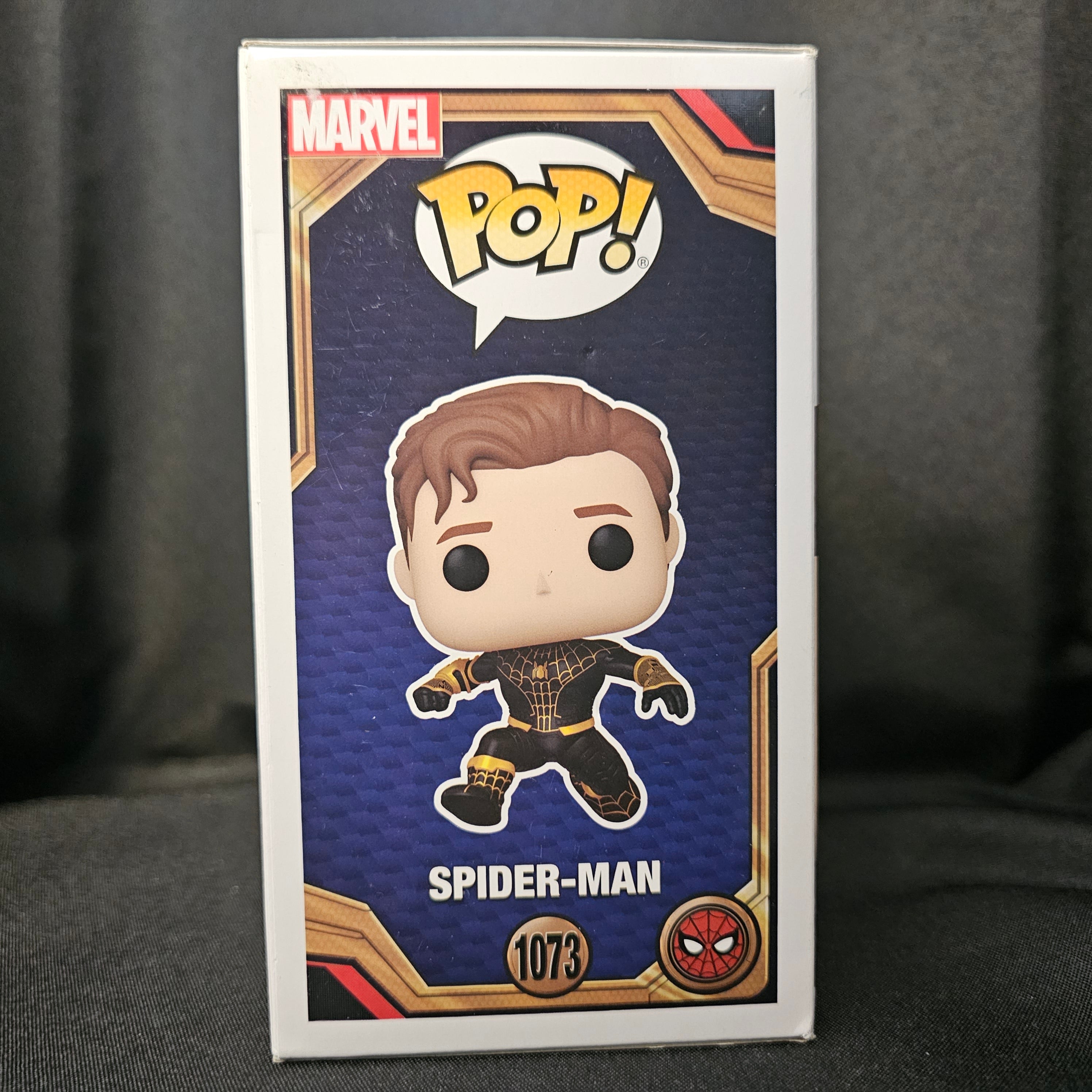 Spider-Man No Way Home Pop! Vinyl Figure Spider-Man Black Suit Masked [GITD Chase] [AAA Anime] [1073] - Fugitive Toys