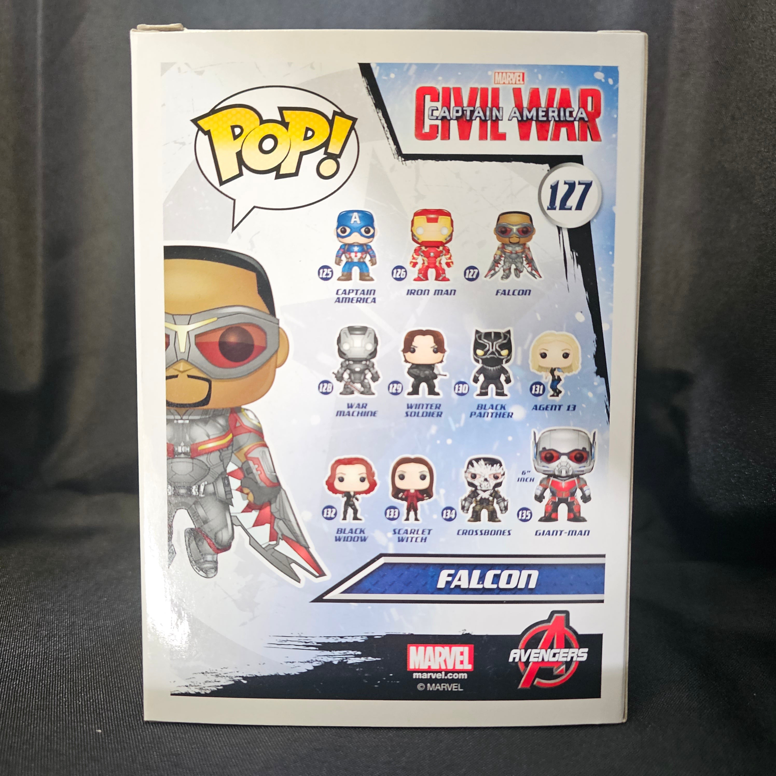 Captain America: Civil War Pop! Vinyl Figure Falcon [127] - Fugitive Toys