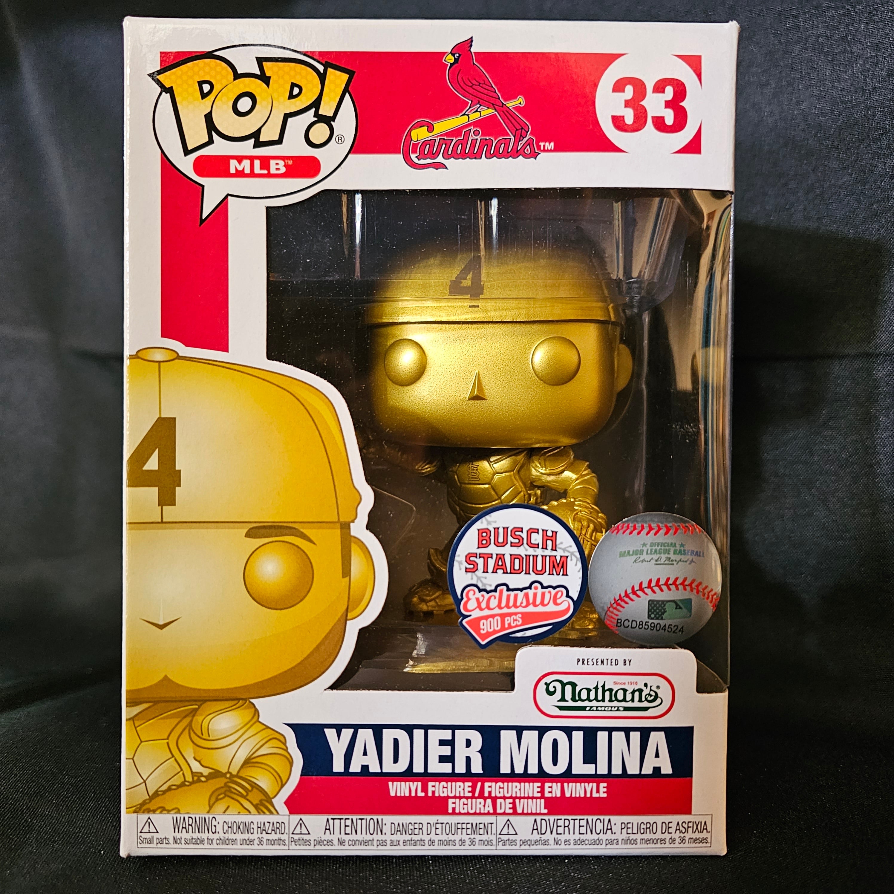 MLB Pop! Vinyl Figure Gold Yadier Molina [St. Louis Cardinals] [33] - Fugitive Toys