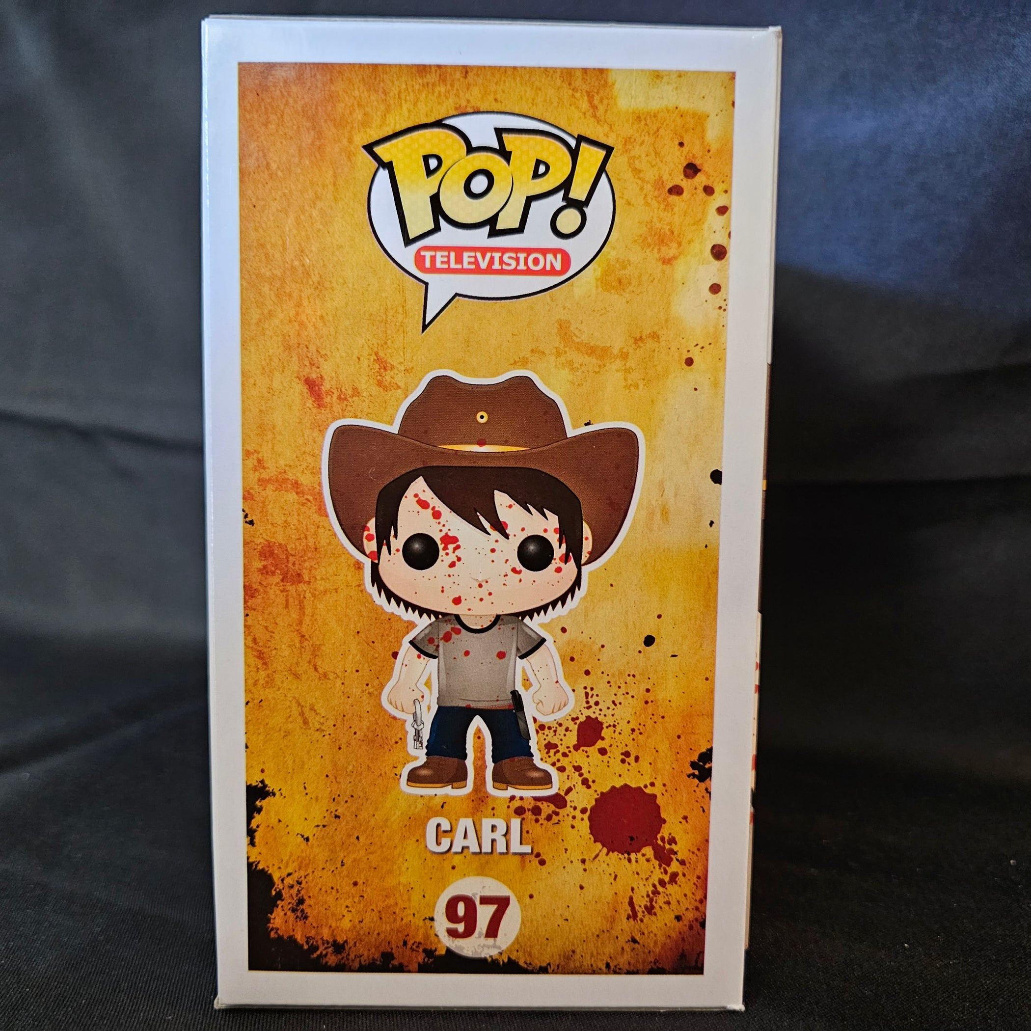 The Walking Dead Pop! Vinyl Figure Blood Splattered Carl [7-Eleven Exc ...