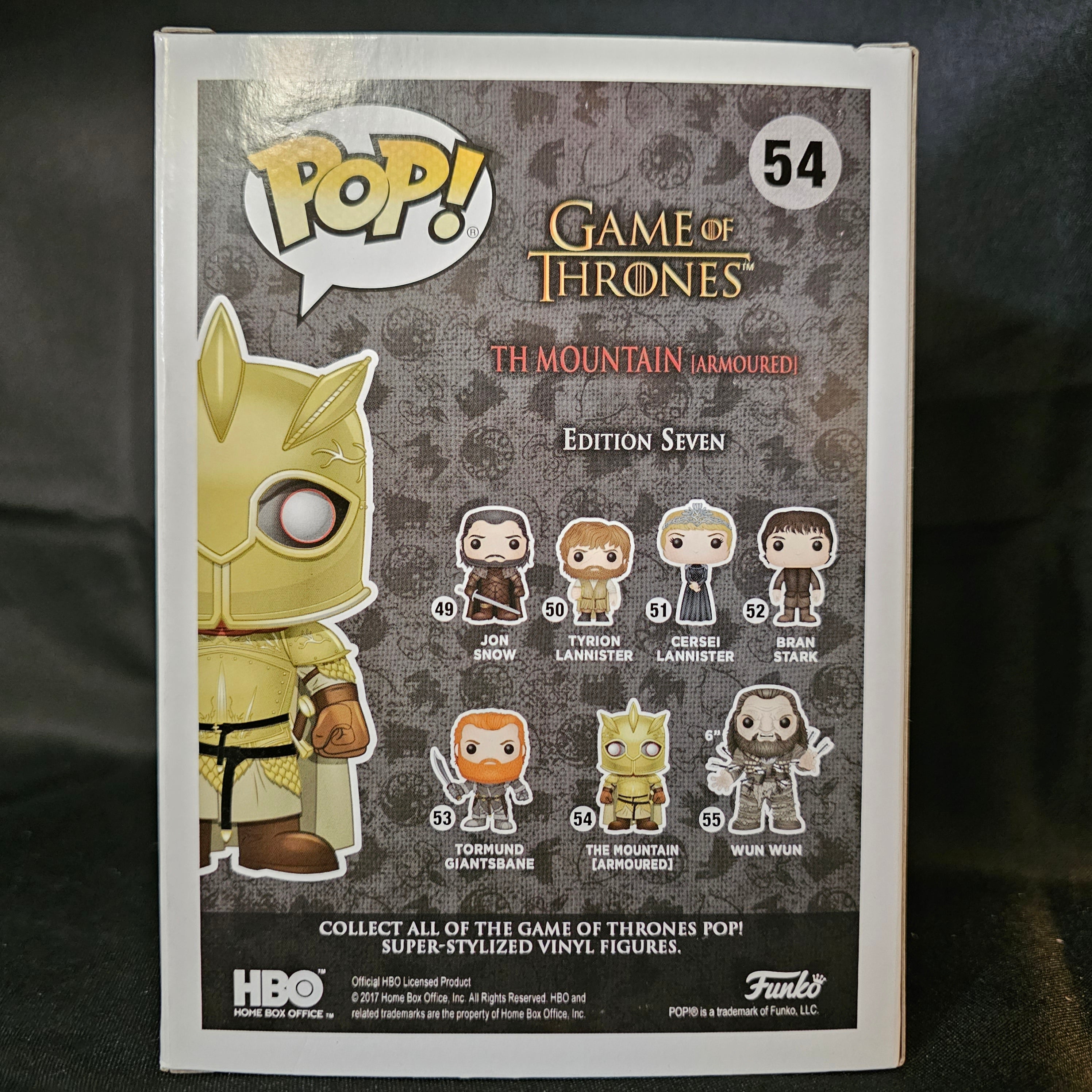 Game of Thrones Pop! Vinyl Figure the Mountain [Armored] [SDCC 2017] [54] - Fugitive Toys