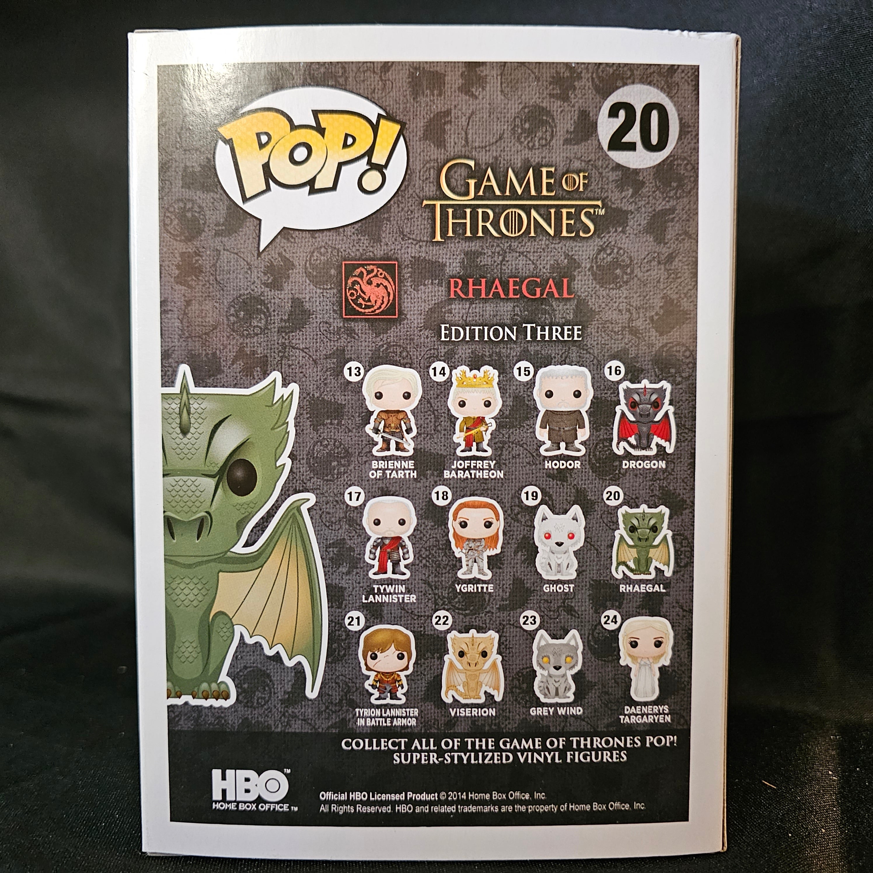 Game of Thrones Pop! Vinyl Figure Rhaegal [20] - Fugitive Toys