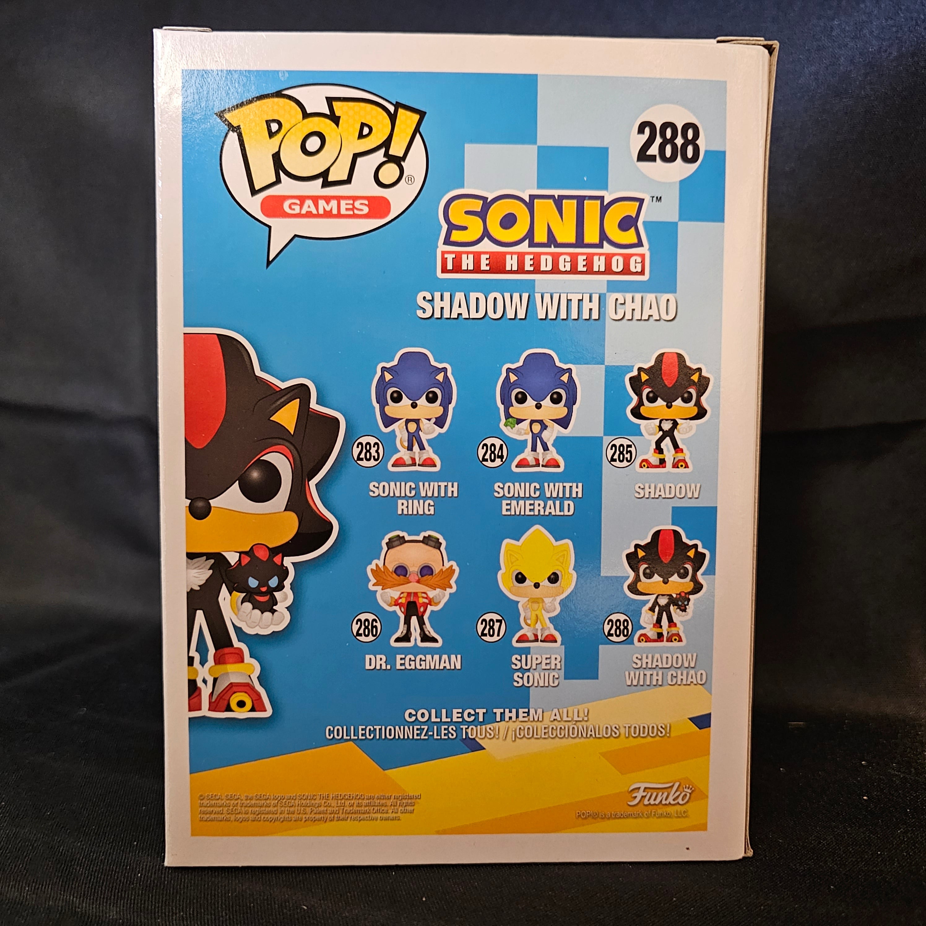 Sonic the Hedgehog Pop! Vinyl Figure Shadow with Chao [288] - Fugitive Toys