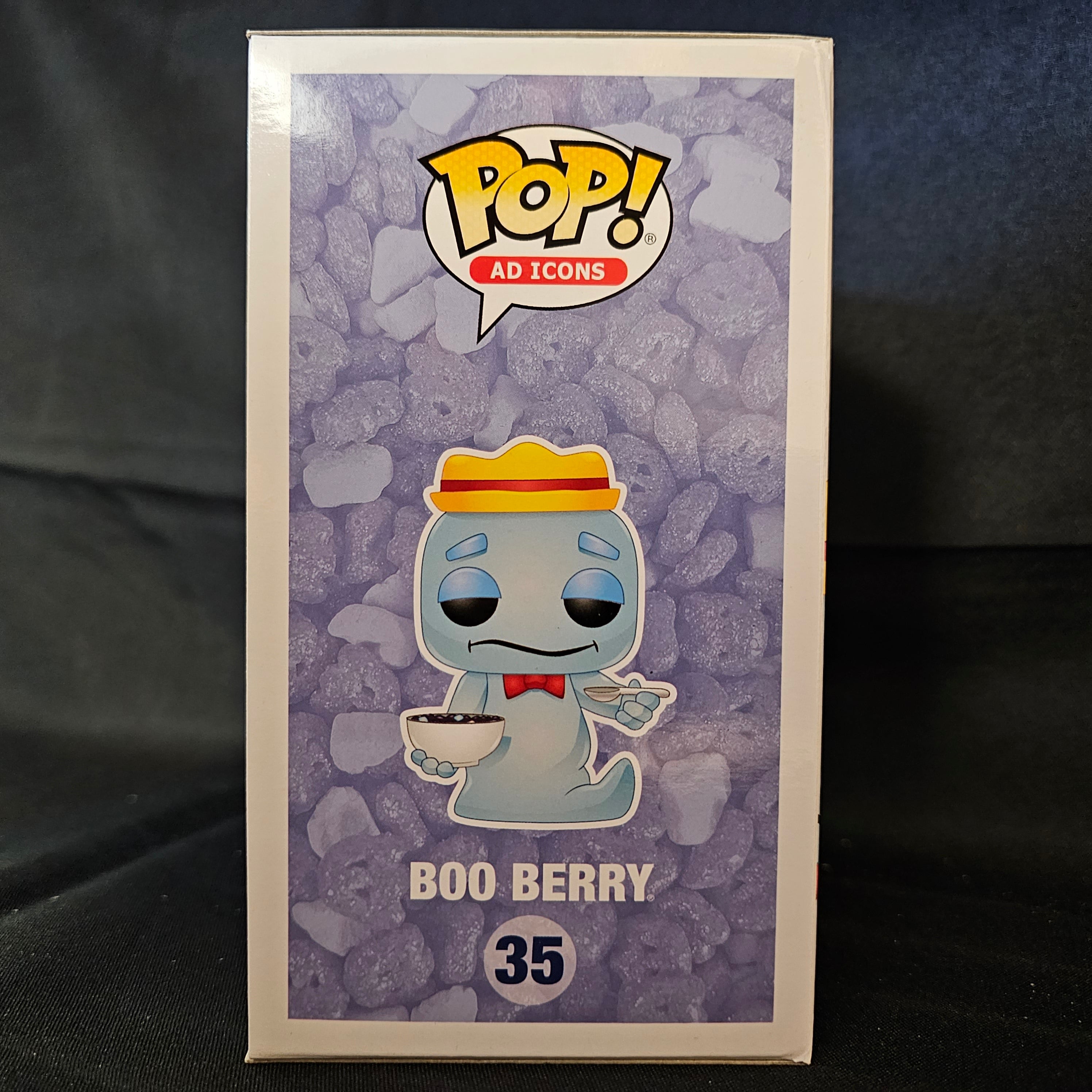 Ad Icon Pop! Vinyl Figure General Mills Boo Berry with Cereal Bowl [Funko-Shop] [35] - Fugitive Toys