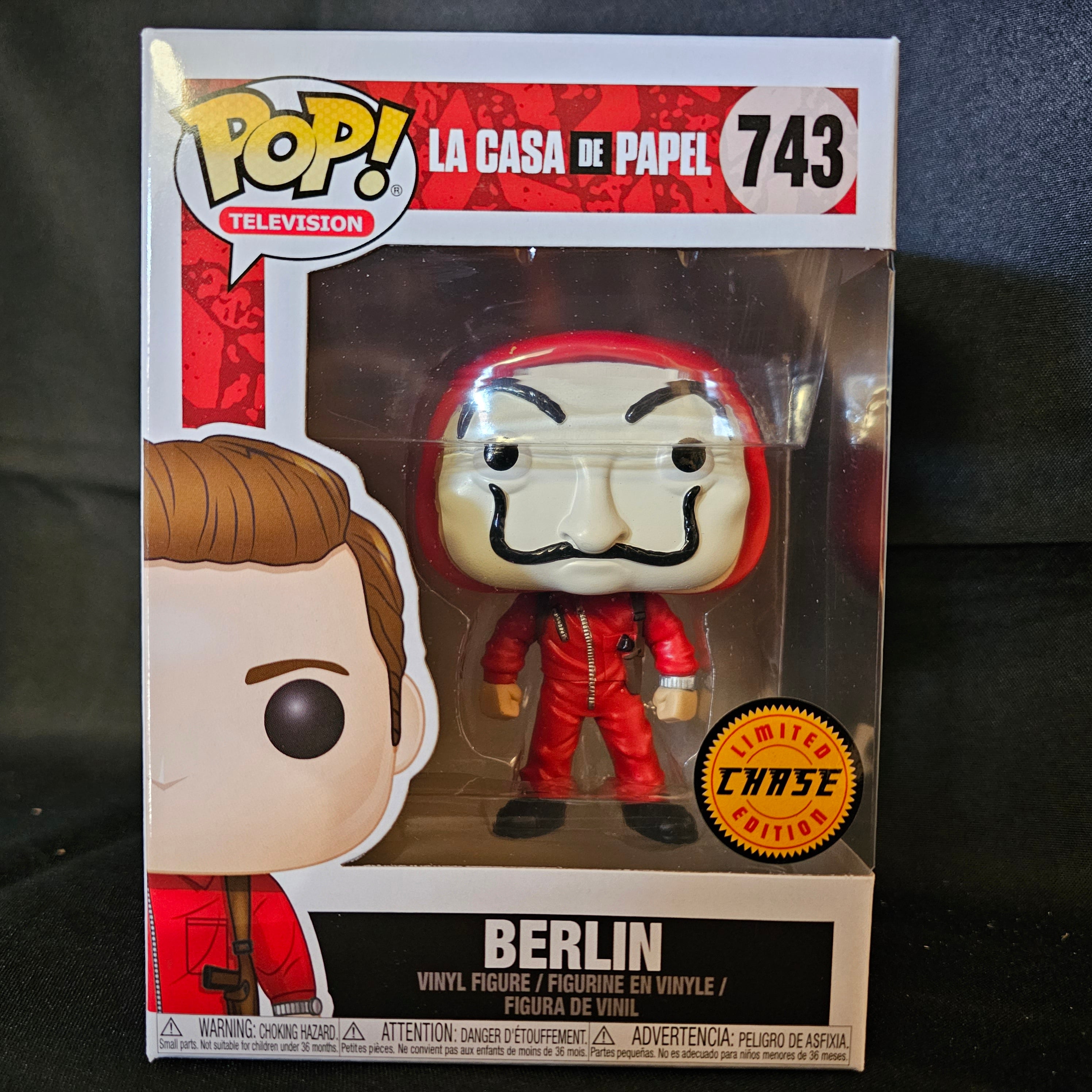 La Casa De Papel Pop! Vinyl Figure Berlin with Dali Mask (Chase) [743] - Fugitive Toys