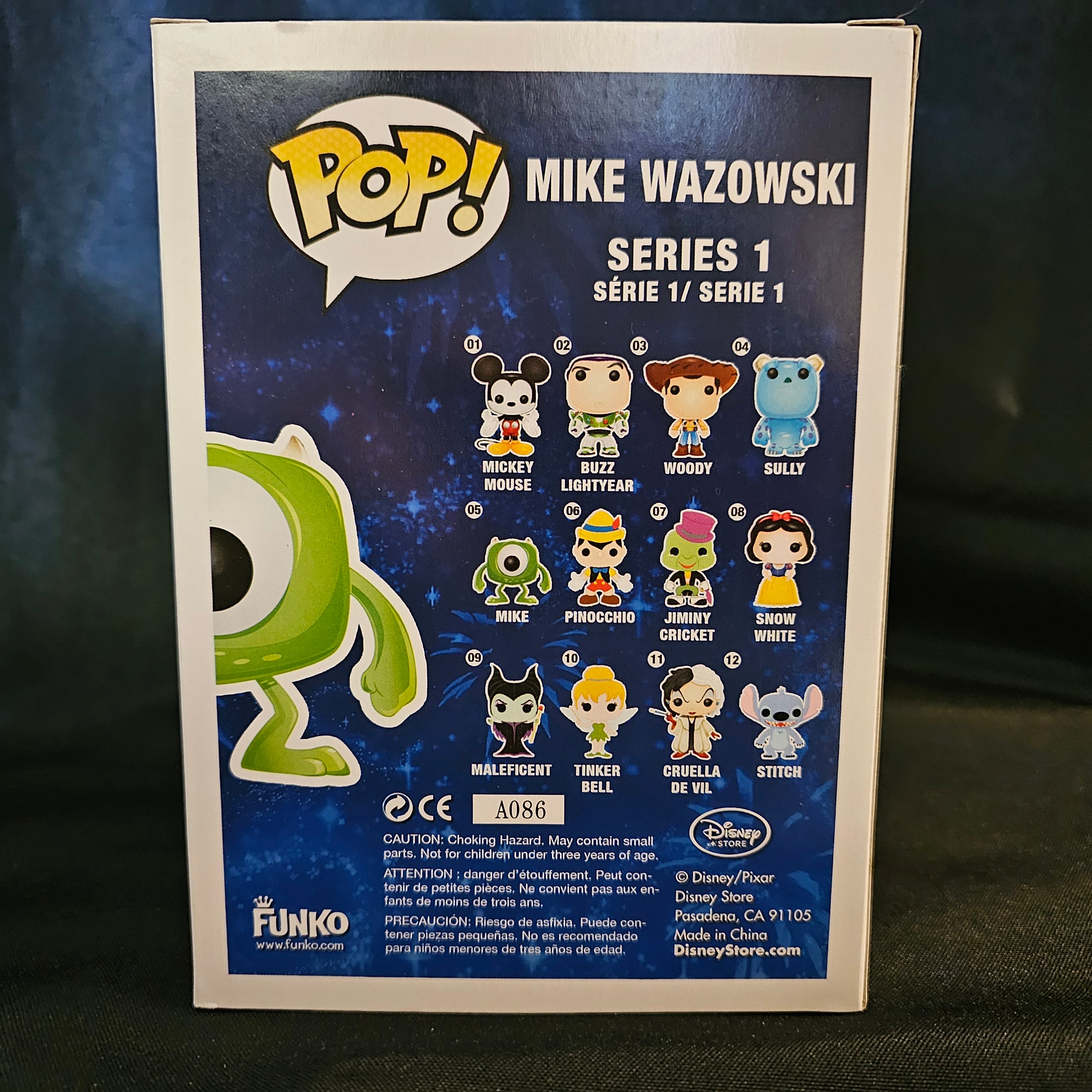 Disney Series 1 Pop! Vinyl Figure Glow in the Dark Mike Wazowski [Monsters Inc.] [SDCC] [05] - Fugitive Toys