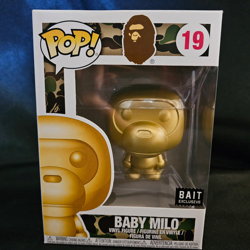 BAPE Pop! Vinyl Figure Gold Baby Milo [Bait Exclusive] [19] - Fugitive Toys