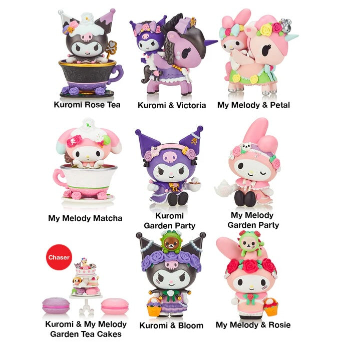 Tokidoki x Kuromi & My Melody Garden Tea Party: (1 Blind Box)