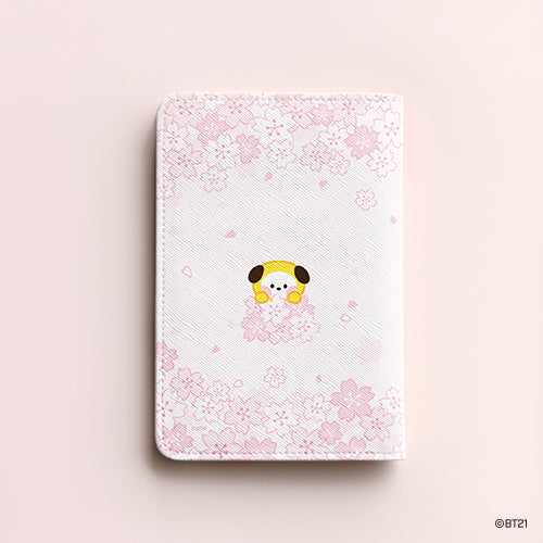 BT21 Cherry Blossom Minini Passport Cover - Chimmy - Fugitive Toys