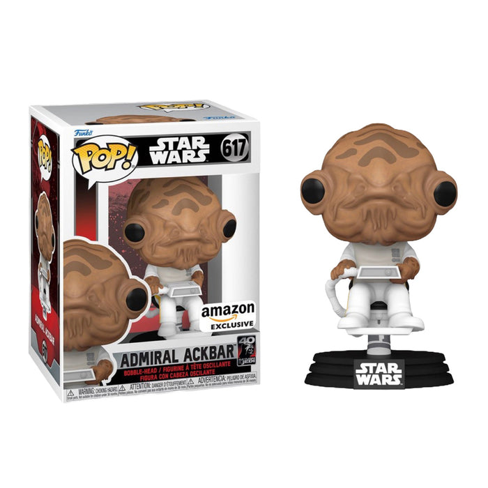 Fugitive Toys Funko Star Wars Pop! Vinyl Figure Admiral Ackbar with Chair (Amazon Exclusive) [617]