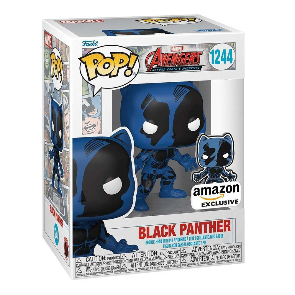 Fugitive Toys Funko Marvel Avengers: Beyond Earth's Mightiest Pop! Vinyl Figure Black Partner with Pin (Amazon Exclusive) [1244]