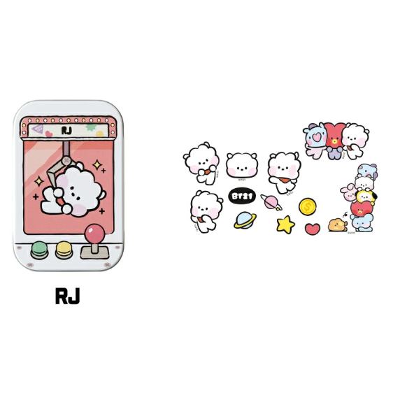 BT21 Minini Sticker Tin - RJ - Fugitive Toys