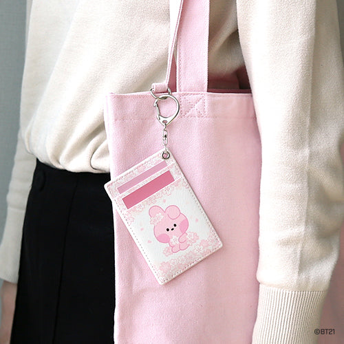 BT21 Cherry Blossom Minini Card Holder - Cooky - Fugitive Toys