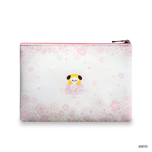 BT21 Cherry Blossom Minini Zipper Pouch - Chimmy - Fugitive Toys