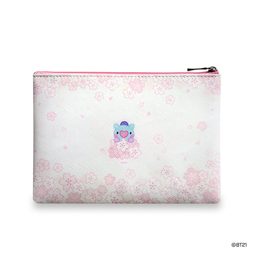 BT21 Cherry Blossom Minini Zipper Pouch - Mang - Fugitive Toys