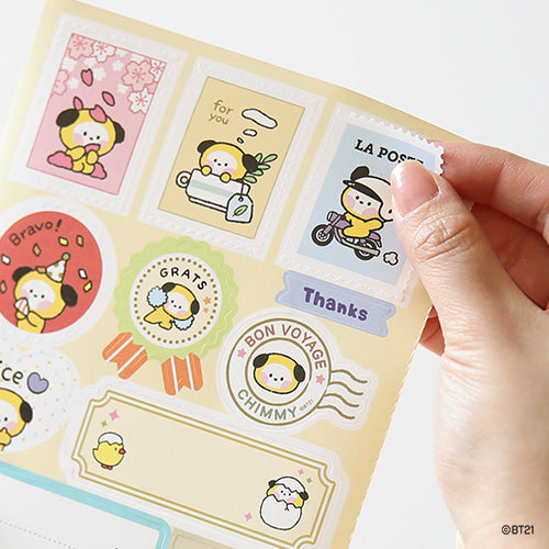 BT21 Minini Removable Gift Sticker - Chimmy - Fugitive Toys