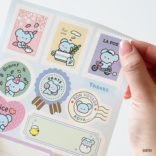 BT21 Minini Removable Gift Sticker - Koya - Fugitive Toys