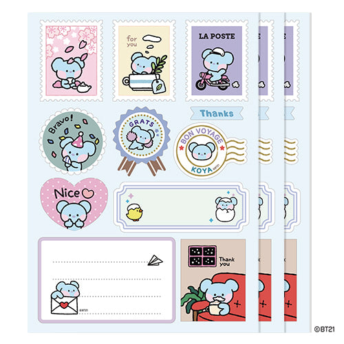 BT21 Minini Removable Gift Sticker - Koya - Fugitive Toys