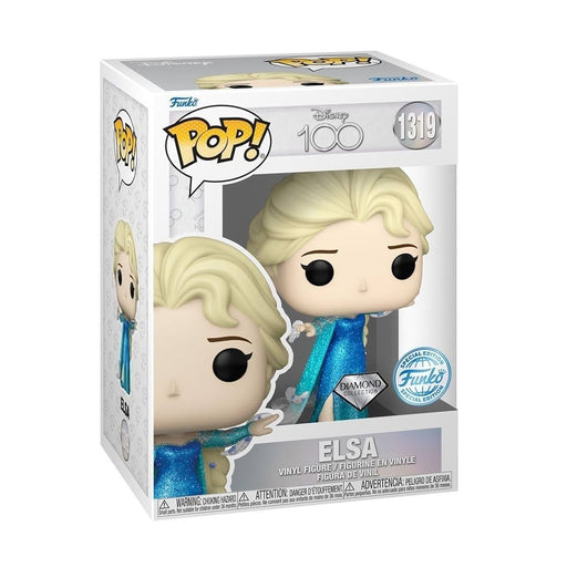 Disney 100 Anniversary Pop! Vinyl Figure Elsa [Diamond Collection] [SE] [1319] - Fugitive Toys