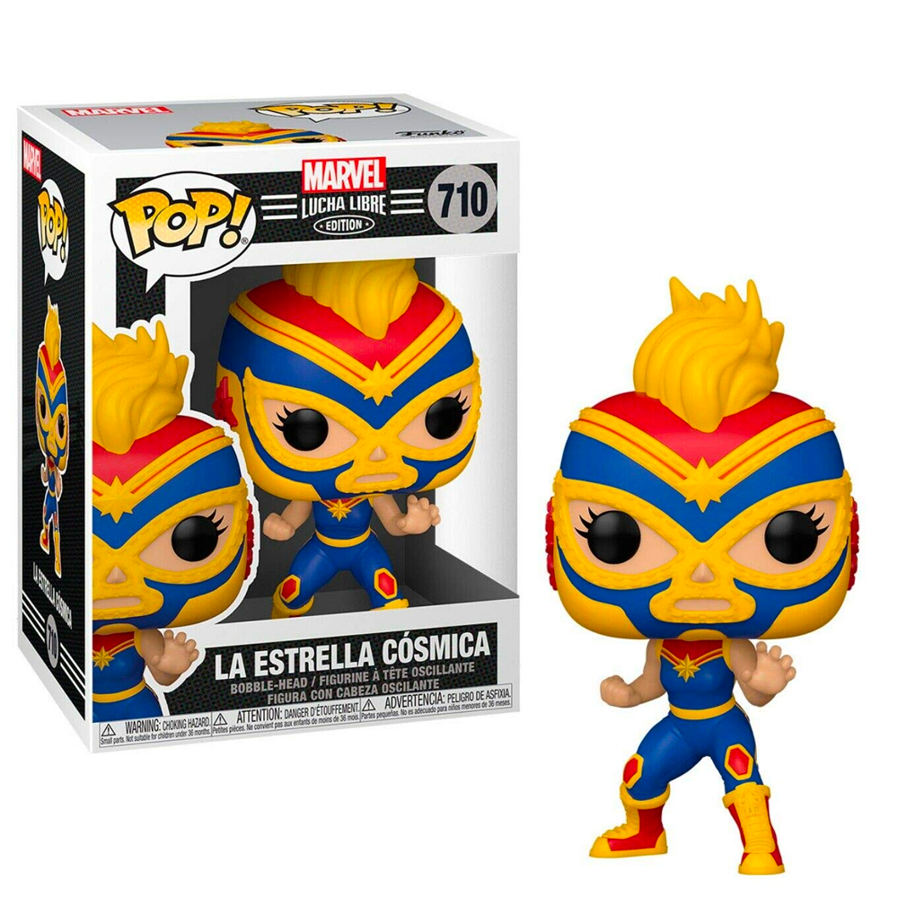 Fugitive Toys Funko Marvel Lucha Libre Pop! Vinyl Figure La Estrella Cosmica (Captain Marvel)[710]