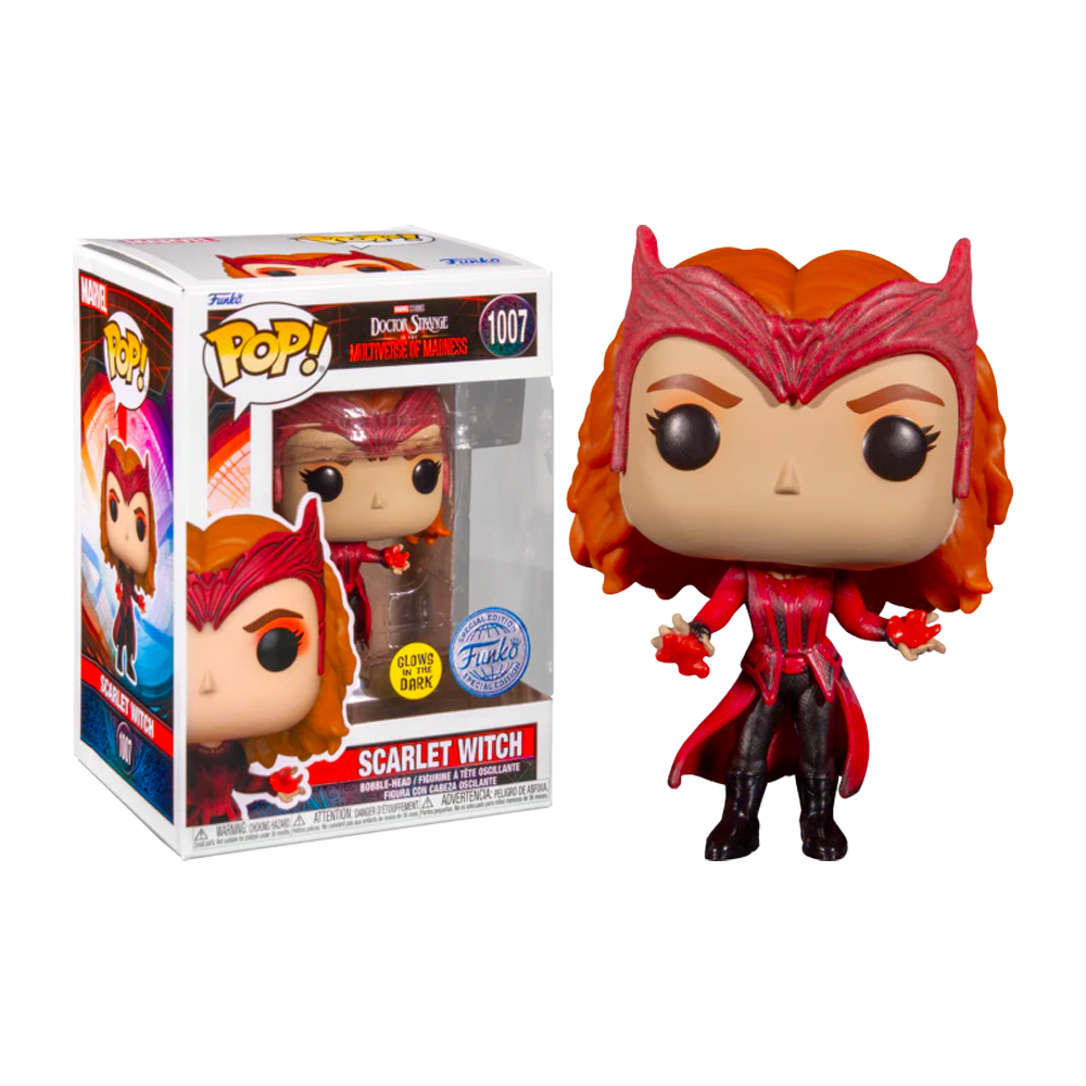 Fugitive Toys Funko Doctor Strange in the Multiverse of Madness Pop! Vinyl Figure Scarlet Witch (GITD)(SE)[1007]