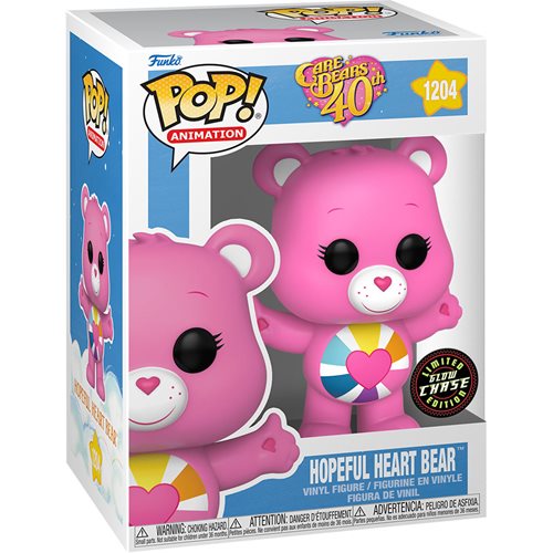 Care Bears 40th Pop! Vinyl Figure Hopeful Heart Bear Glow [Chase] [1204] - Fugitive Toys