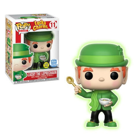 Ad Icons Pop! Vinyl Figure Lucky the Leprechaun [Glow in the Dark] [Lucky Charms] [Funko-Shop] [11] - Fugitive Toys