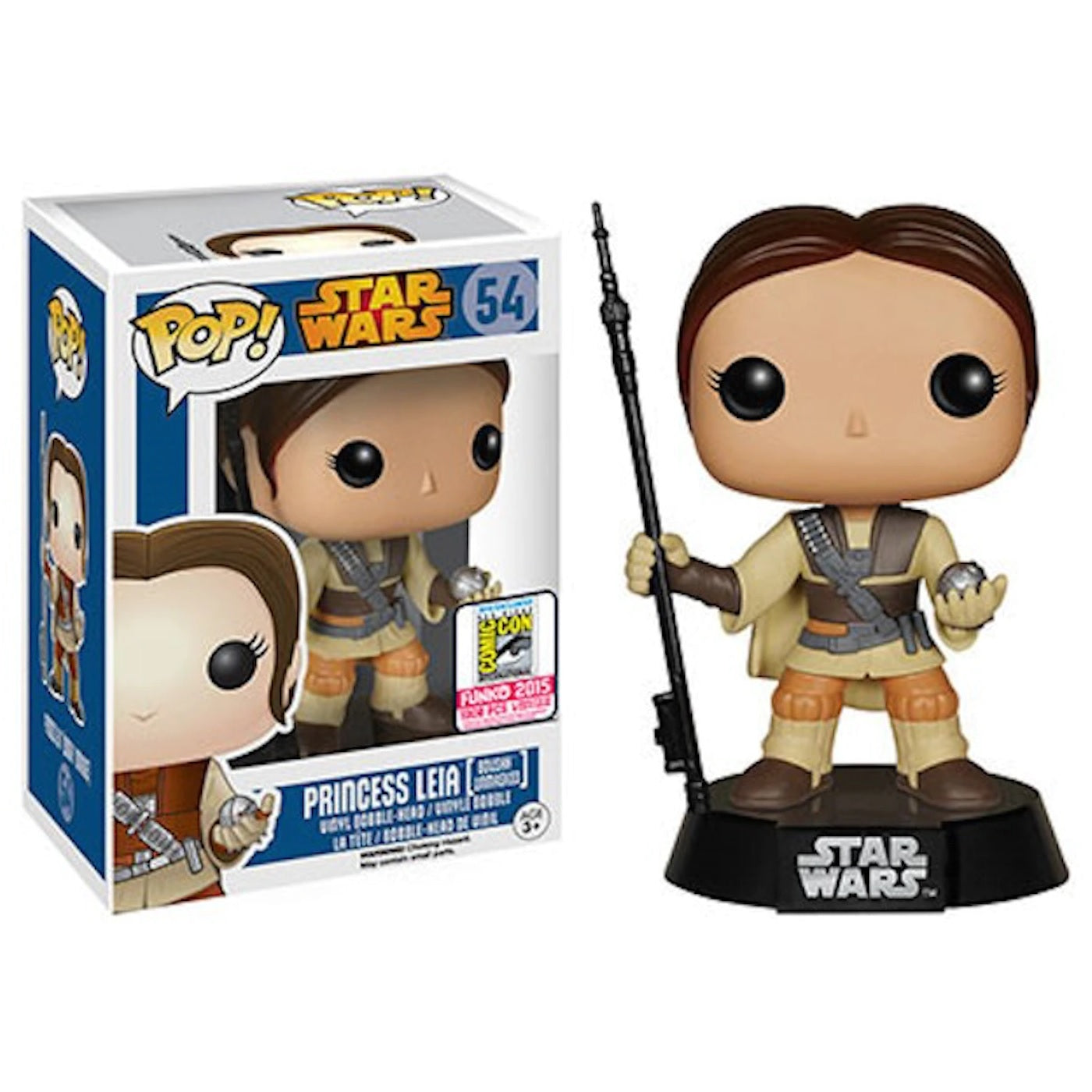 Star Wars Pop! Vinyl Figure Princess Leia [Boushh Unmasked] [SDCC 2015 Exclusive] [54] - Fugitive Toys