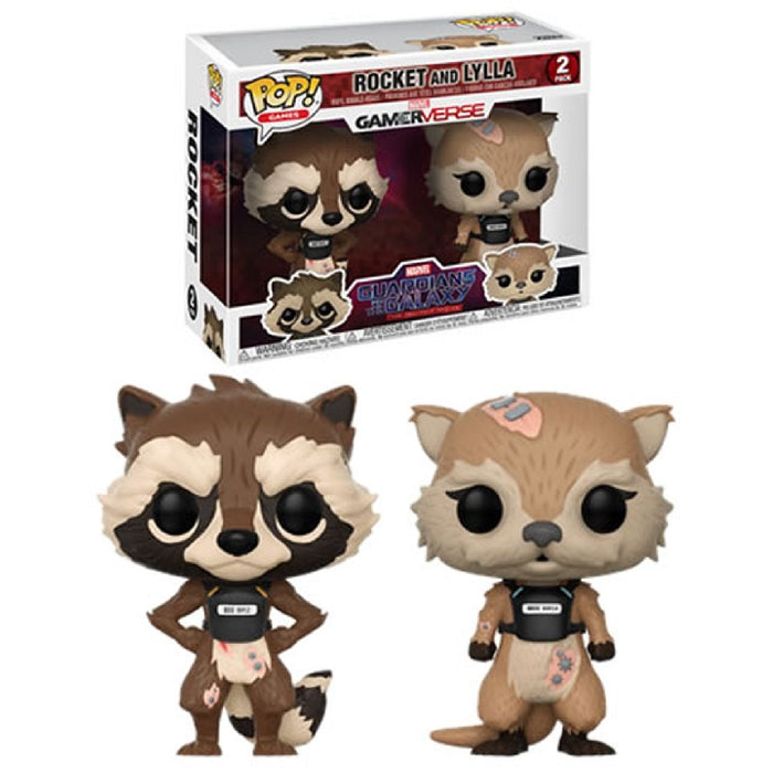 Marvel GamerVerse Guardians of the Galaxy Pop! Vinyl Figure Rocket and Lylla [2-Pack]