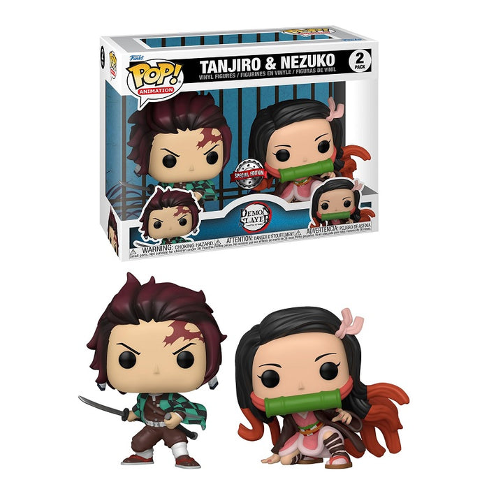 Demon Slayer Pop! Vinyl Figure Tanjiro & Nezuko [Special Edition] [2-Pack]