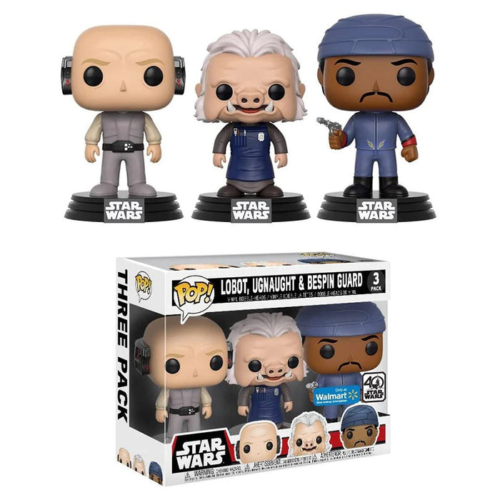 Star Wars Pop! Vinyl Figure Lobot, Ugnaught & Bespin Guard [Exclusive] [3-Pack]