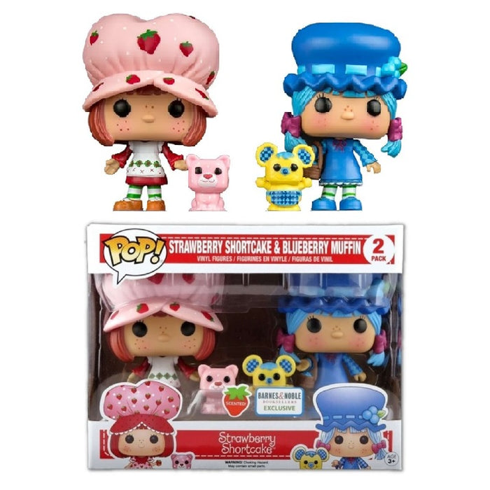 Strawberry Shortcake Pop! Vinyl Figure Strawberry Shortcake & Custard and Blueberry Muffin & Cheesecake [Barnes and Noble] [2-Pack]