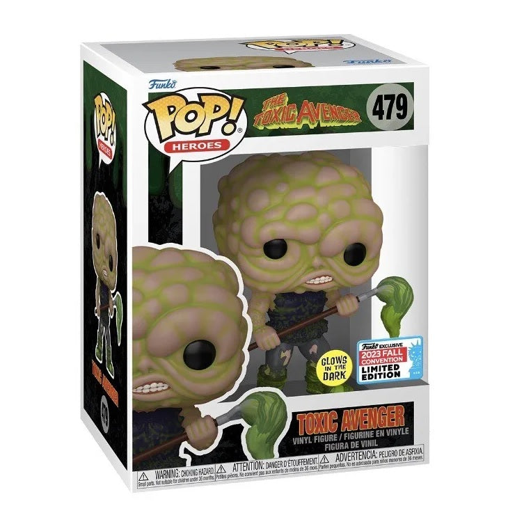 The Toxic Avenger Pop! Vinyl Figure Toxic Avenger [GITD] [2023 Fall Convention] [479] - Fugitive Toys