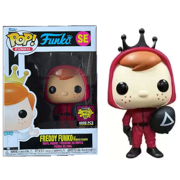 Freddy Funko Pop! Vinyl Figure Masked Soldier [Squid Games] [Fundays 2022 Blacklight Battle] [SE]