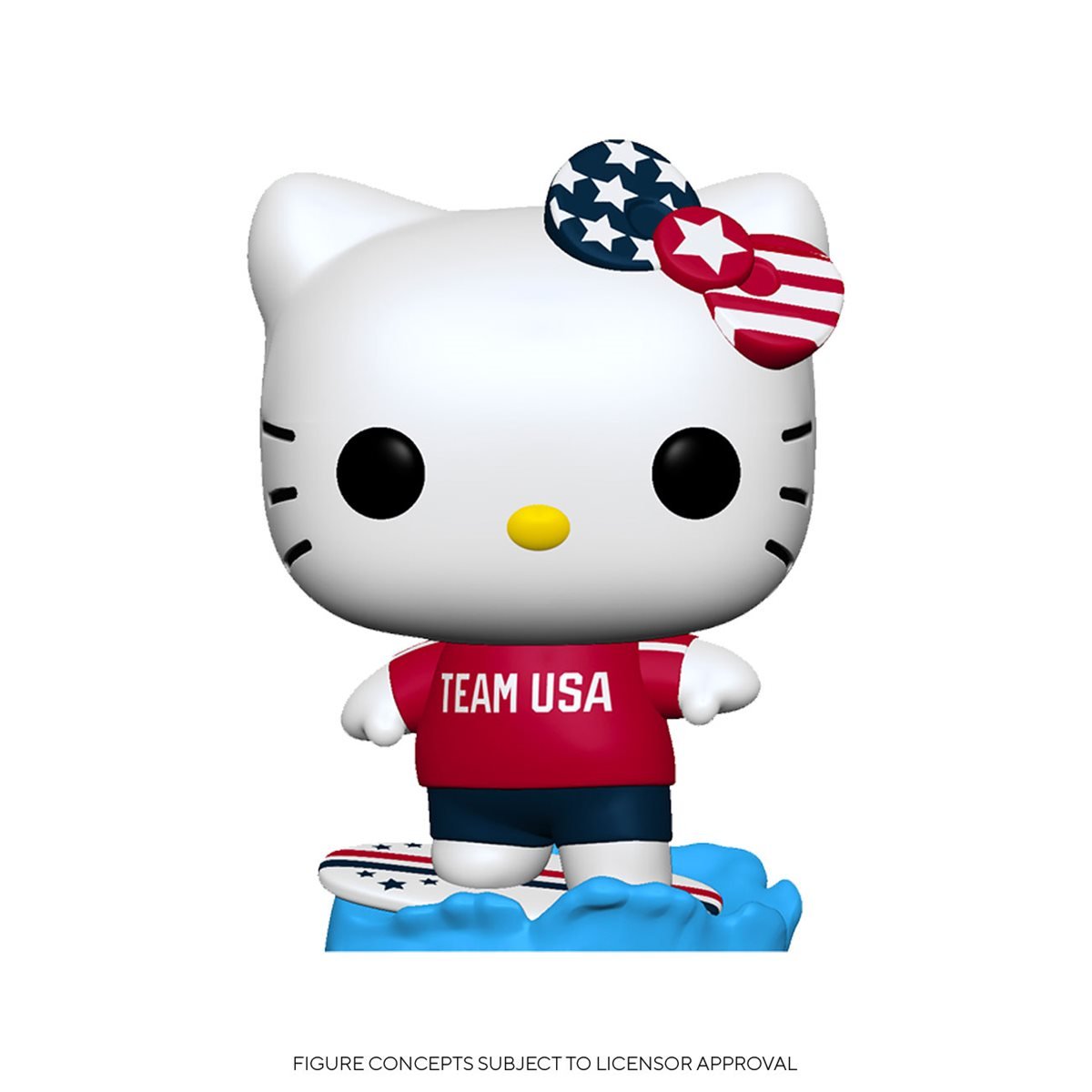 Sanrio Hello Kitty x Team USA Pop! Vinyl Figure Hello Kitty (Surfing) [35] - Fugitive Toys