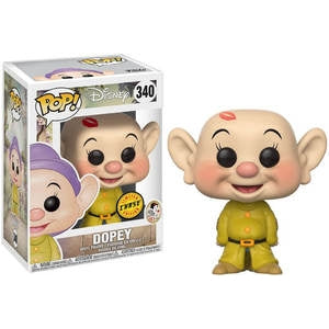 Snow White and the Seven Dwarfs Pop! Vinyl Figures Kisses Dopey (Chase) [340] - Fugitive Toys