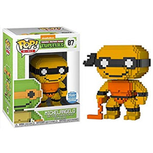 8-Bit Pop! Vinyl Figure Michelangelo (Neon Orange) [07] - Fugitive Toys