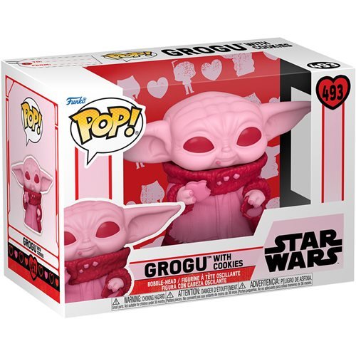 Star Wars Valentines Pop! Vinyl Figure Grogu with Cookies [493] - Fugitive Toys