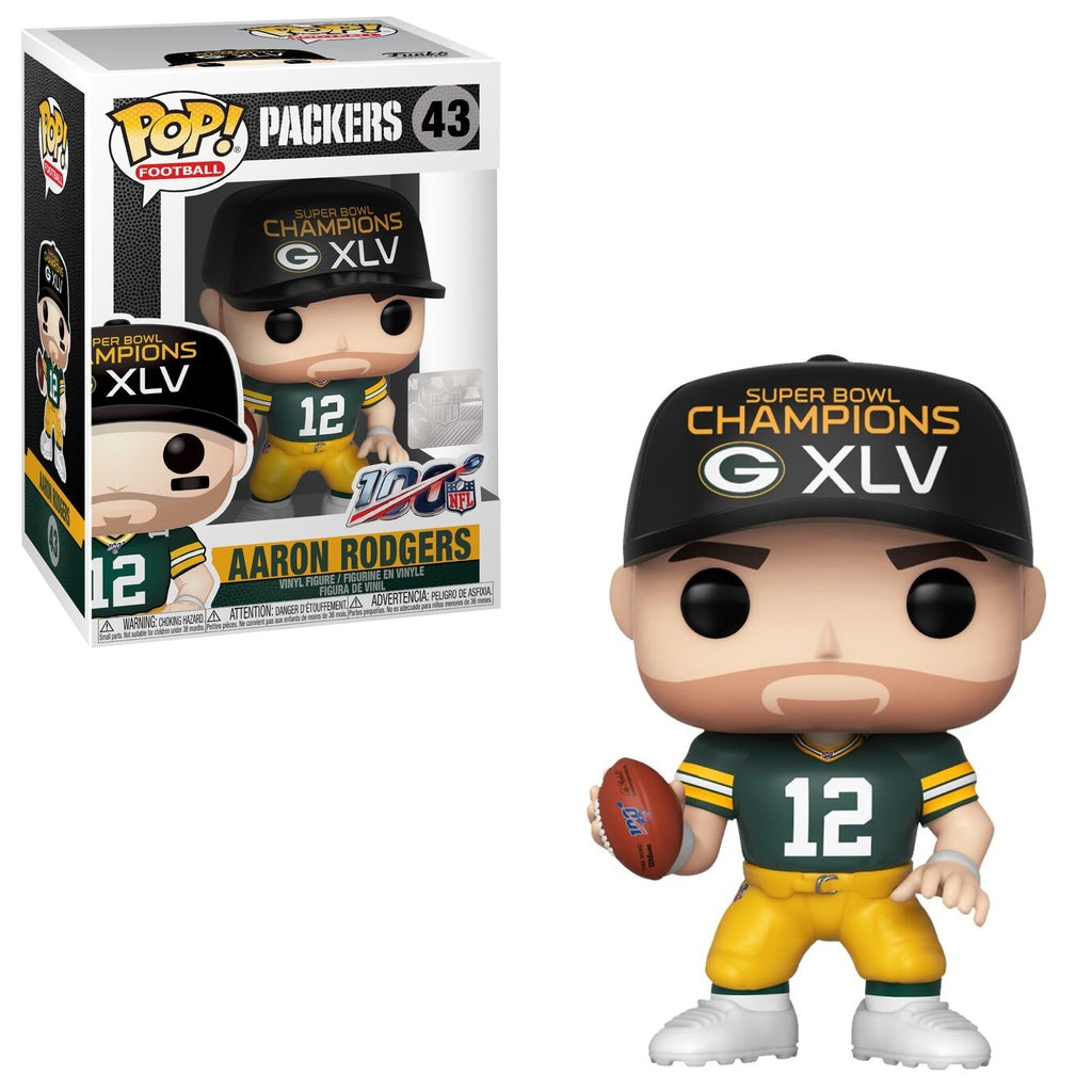 NFL Pop! Vinyl Figure Aaron Rodgers (Super Bowl XLV) [Green Bay Packers] [43] - Fugitive Toys