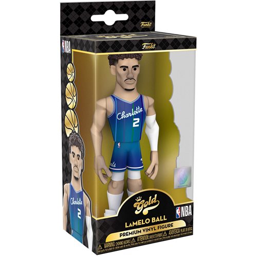 Funko Vinyl Gold Premium Figure: NBA Hornets LaMelo Ball City Edition 21 - Fugitive Toys