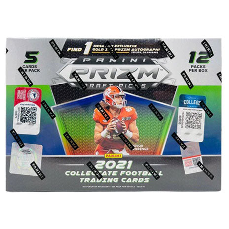 2021 Panini Prizm Draft Picks College Football Mega Box (Gold Ice Prizm) - Fugitive Toys